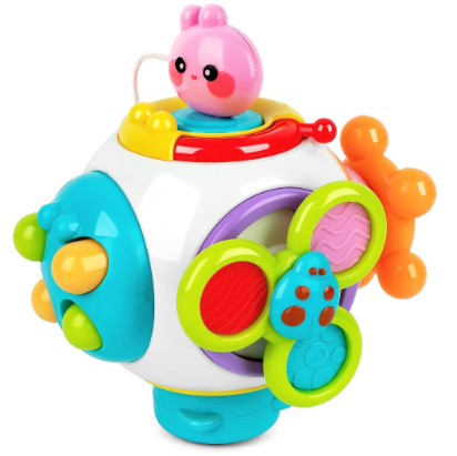iBliver Toddler Busy Cube for Kids Sensory Busy Board Travel Toy for Baby Toddlers 1 2 3 Years Old Educational Learning Toys Montessori