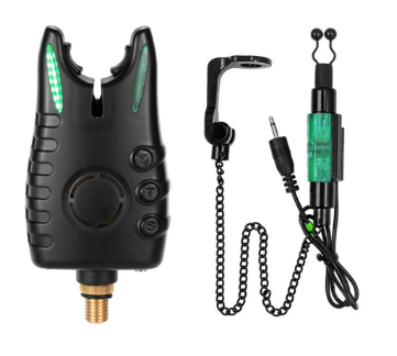 Fishing Bite Alarm Indicator with Chain Swinger LED Alarm Indicator Fishing Alert Kit