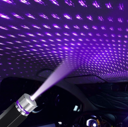 Universal red USB LED Star Projector Neon Atmosphere Ambient Lamp Car Roof Interior Light laser