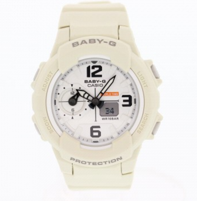 Casio Baby-g BGA-230-7B2 Digital Analog Rubber Strap Watch For Women