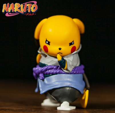 Cartoon Pokemon Pokemon Figure for Gift Pikachu Figure Sasuke Uchiha Pikachu Pokemon Toys Collection Model Naruto