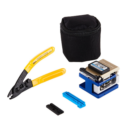 FTTH Fiber Optic Splice Tool Kit Fiber Cutter Optical Fiber Cleaver Cutter Tool Kit FC-6S High Precision +bag +CFS-2