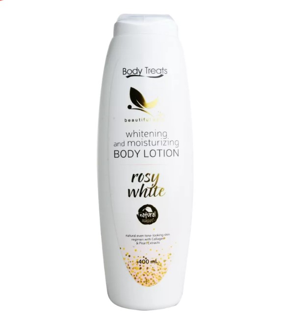 Body Treats Whitening and Moisturizing Body Lotion Rosy White 400ML