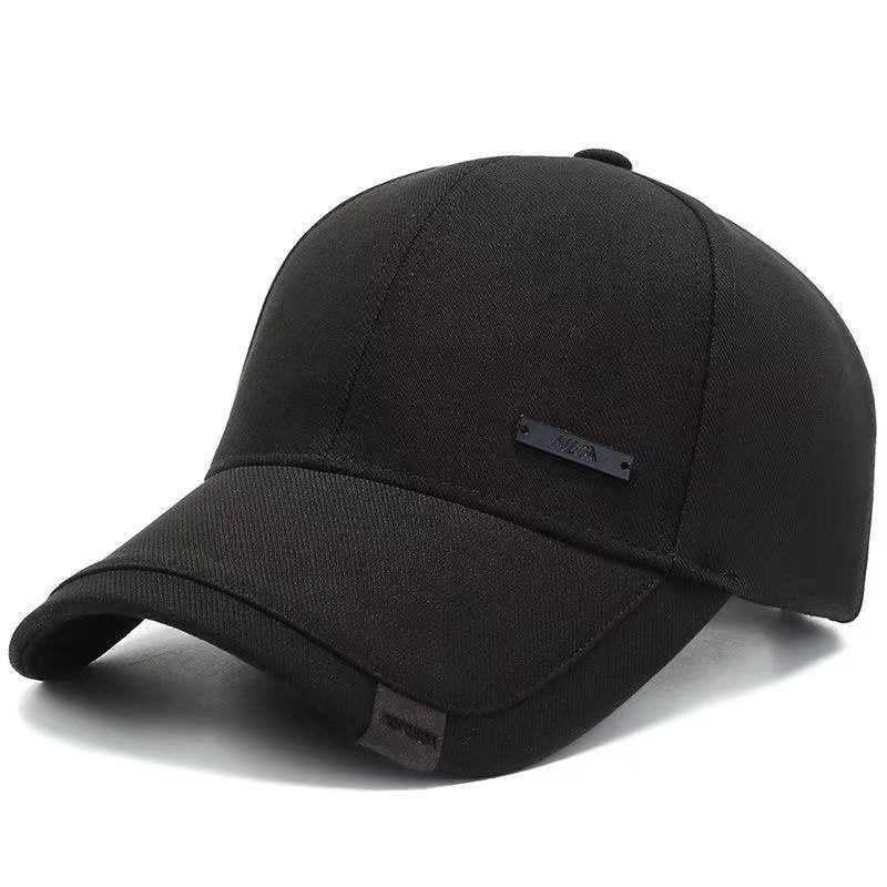 Black Style Baseball Cap Unisex Black Red Cotton Snapback Cap Hats