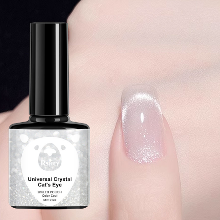 Reflective Glitter Cat Eye Gel Nail Polish, Sparkling Diamond Gel Nail Polish, Magnetic Gel Polish, Shiny Varnish Soak Off UV LED