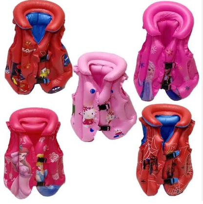Safety inflatable Swimming Life Vest Jacket for Children Kids Baby Learn Swimming