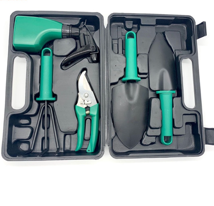 5PC GARDEN TOOL SET GREEN