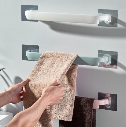Towel Rack Free Punch Hanging Towel Slippers Rack Bathroom Rack Wall Hook Bathroom Shoe Rack