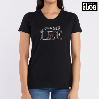 Stylistic Mr. Lee Ladies Basic Round Neck T-Shirt for Women Missed Lycra Regular Fit 129343 Black