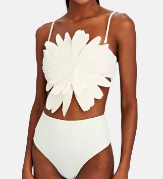Swim BIKINI SET Floral Tie Dye Lace Stripe Cutout Tight Triangle Micro Two Pieces Flower Women