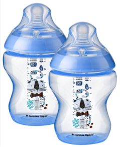 Tommee Tippee CTN PP Blue Bottle 9oz/260ml pack of 2 -CAT