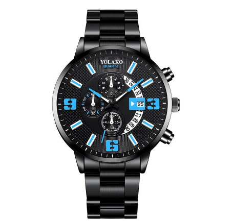 Original POSHI Men's Watches Top Brand Luxury Quartz Men Sports Watch Stainless Steel Military Waterproof Watch For Men Fashion Casual Watch M13