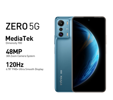 Infinix Zero 5G 8GB +128GB, MediaTek MT6877 Dimensity 900 Chipset