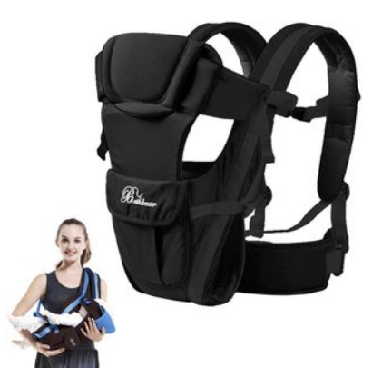 Baby Kangaroo Backpack, 4 in 1 Breathable Bag for Carrying Baby, Sling with Adjustable Wrap