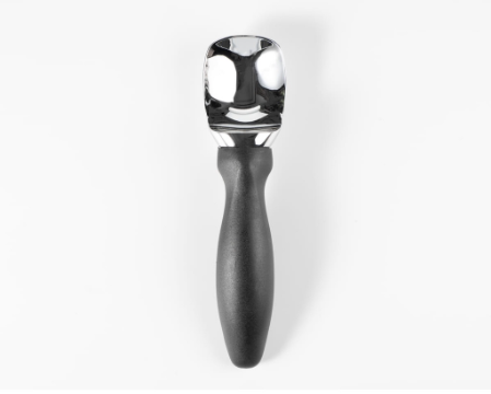 Famco Ice Cream Scoop, Solid Stainless Steel, Ergonomic Handle, Easy Scooping