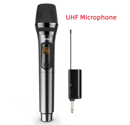 Wireless Microphones, JISSDO Handheld Mic with Receiver,Dynamic Microphone for Amplifier,Karaoke