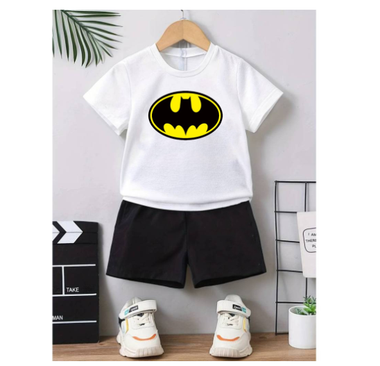 Boy Clothes Corp Terno for Kids Boys Fashion Sando Shorts Set Summer Tshirt  S32