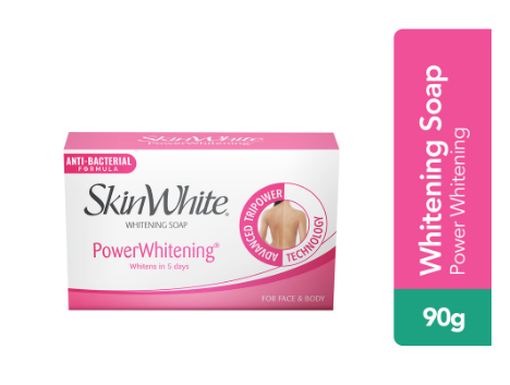 SkinWhite Whitening Face and Body Bar Soap PowerWhitening 90G