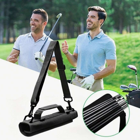 1pc Golf Club Crossbody Bag, Mini Tote Club Bag Folding Golf Club Bag, Golf Accessories