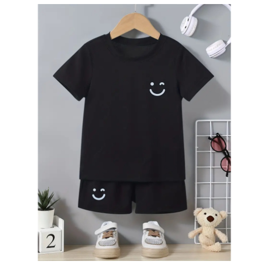Boys Shirt Suits Baby Polo Terno Clothes 0-5 years Child Print Shirt and Shorts Terno for KidSorts Two Sets of Kids S31