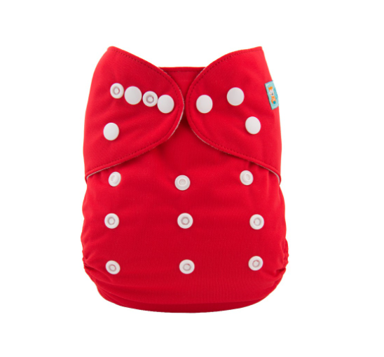 Alva Baby Cloth Diapers Solid Color One Size Adjustable Reusable Washable Pocket Cloth Diaper Cloth Diaper Only P7