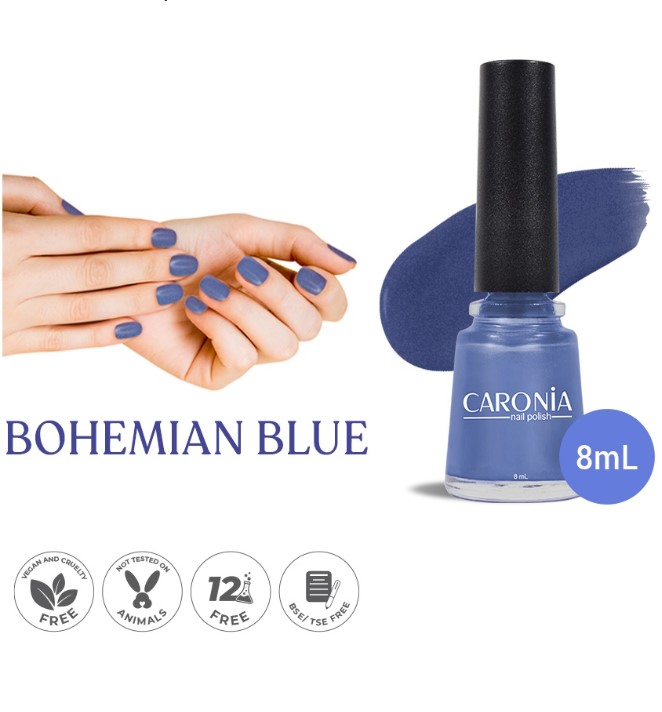 Caronia Nail Polish Bohemian Blue 8ml