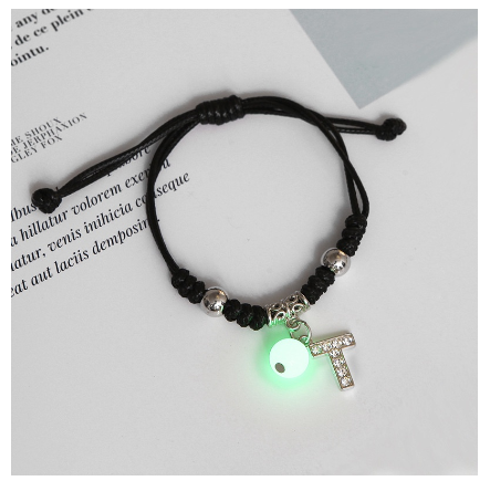 Luminous Couple Bracelet 26 English Letters Crystal Friendship Bracelet Women Men Jewelry Glow in the Dark T