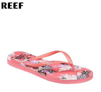 Reef Womens Seaside Prints Flip Flops Violet Lotus