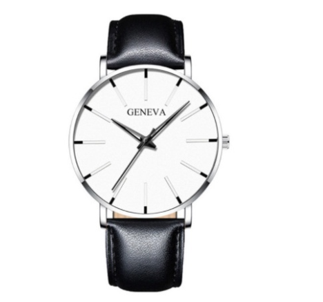 Explosive mesh belt classic dented color scale color pointer watch business men's watch simple alloy belt quartz watch M21
