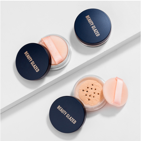 BEAUTY GLAZED Make up Clear Gel Face Primer Makeup Base Long Lasting Invisible Pore Smooth Primer Oil-Control Surface Primer + loose powder Loose Setting Powder Oil Control Smooth