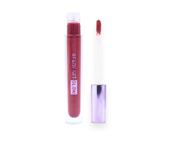 READY SET GLOW Badass Lip Stain - DFK 4ML  Deep Bluish Red