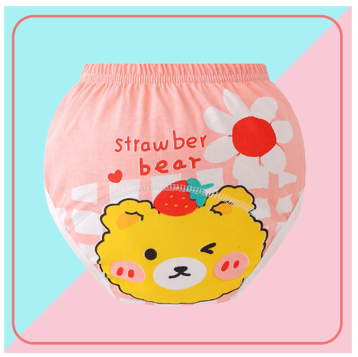 BBking 0-3T Children's Training Pant Cotton Antibacterial Breathable Washable Baby Diaper Pants TP10