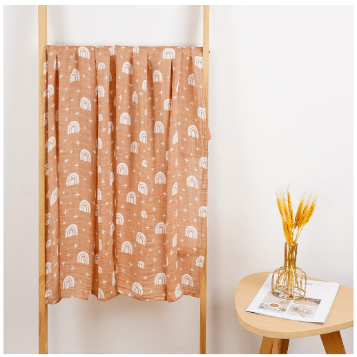 Happyflute Muslin Blanket 70 Bamboo Plus 30 Cotton Baby Swaddle Soft Newborn Bath Towel Baby Wrap Sleepsack Stroller Cover 120x110CM S20