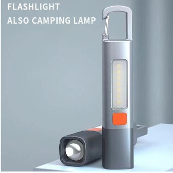 Smiling Shark Super Bright Mini Flashlight Rechargeable Camping Waterproof LED Torch