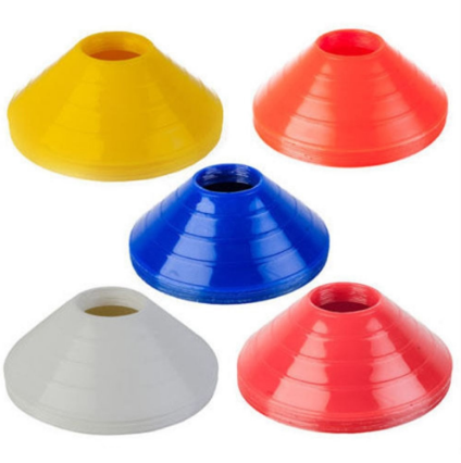 10pcs/set Soccer Discs Bucket Marker Training Sign Flat Cones Marker Discs