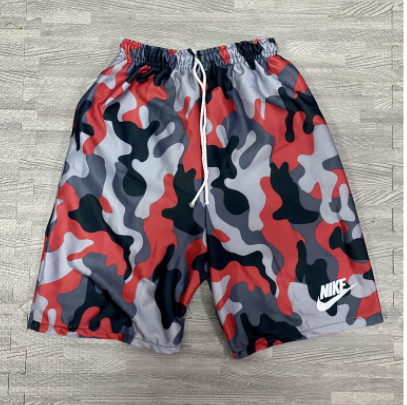 Camouflage Unisex Quick Dry 2 Pocket Cotton Shorts