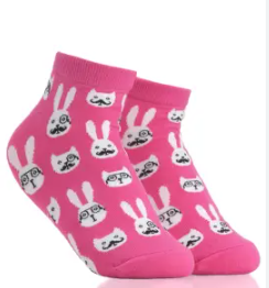 Iconic Socks Bunny Pattern Women's Ankle Socks