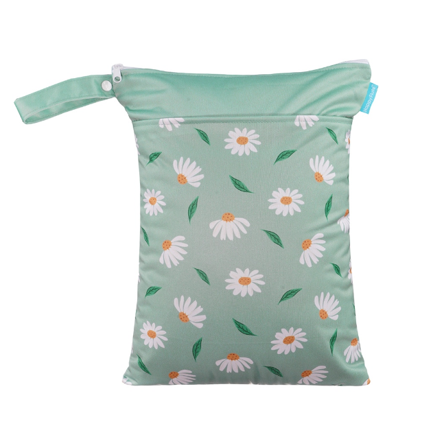 Happyflute Wetbag For Baby Diapers Nappies Waterproof Reusable Diaper Bag With Two Zipper 30cmx40cm S12