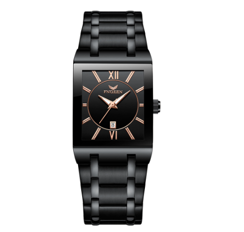 Business Men's Watch Waterproof Calendar Men's Square Watch Stainless Steel Quartz Foreign Trade Watch M3