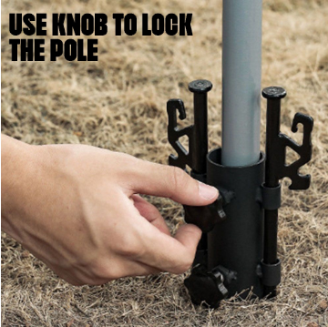 Adjustable Camping Tent Pole Holder Canopy Sunshade Support Canopy Pole Holder Tent Pole accessories