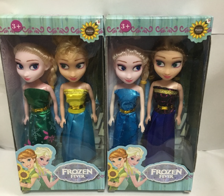 2 in 1 Frozen Rubber Doll Kids Toys Baby Gift