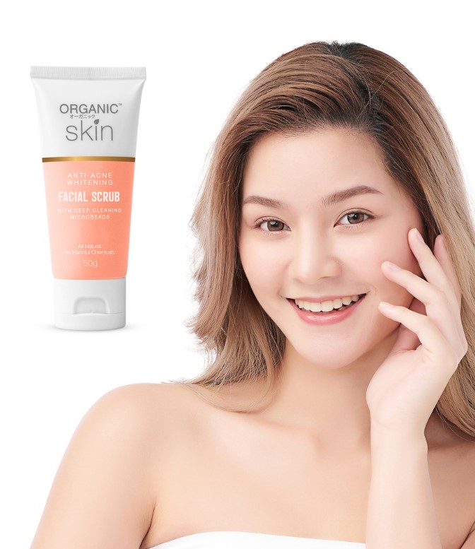Buy 1 Take 1 Organic Skin Japan Anti-acne Whitening Facial Scrub 50g