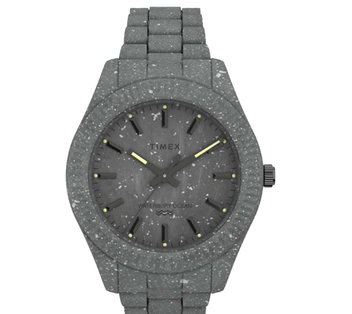 Timex Waterbury Ocean Gray Resin Analog Quartz Watch For Men TW2V37300 STYLE