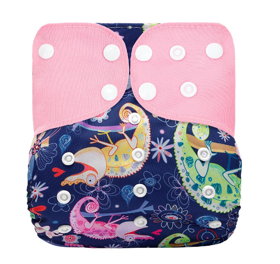 Ready Stocks Waterproof Reusable Digital Printed One Size Pocket Cloth Diaper CD3