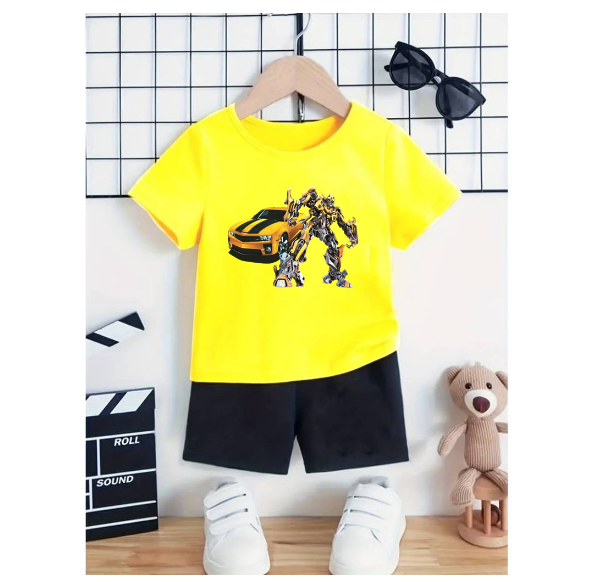 Boy Clothes Corp Terno for Kids Boys Fashion Sando Shorts Set Summer Tshirt  S21
