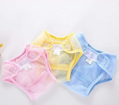 Baby Soft Washable Mesh Diaper Breathable Reusable Nappy