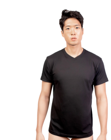 Hanes Easy Fit High V/Neck Singles