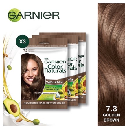 Garnier Color Naturals 7.3 Golden Brown Set of 3