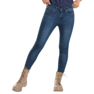 Lee High Waist Denim Pants for Women (Dark Artistico)