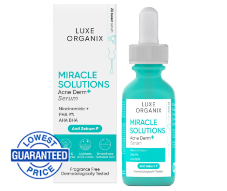 Luxe Organix Miracle Solutions AHA BHA Serum 30ml